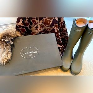 Le Chameau Men’s Chasseur lined boots - size 12